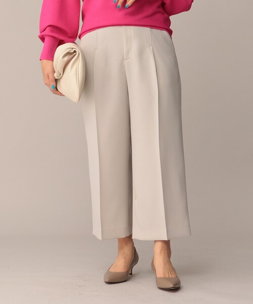 UNTITLED（アンタイトル）の「◆ウール混サテン ワイドパンツ【洗える】（その他パンツ・レディース・ブラック/ベージュ・44/46/48/42/00/01/02/03/04）」の21枚目の写真