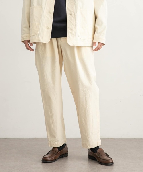 WORK NOT WORK URBAN RESEARCH(ワークノットワークアーバンリサーチ)の「WORK NOT WORK Stretch Twill 2Tuck Pants(その他パンツ・メンズ・ネイビー/オフホワイト/オリーブ・SMALL/MEDIUM/LARGE)」の12枚目の写真