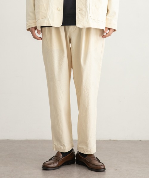 WORK NOT WORK URBAN RESEARCH(ワークノットワークアーバンリサーチ)の「WORK NOT WORK Stretch Twill 2Tuck Pants(その他パンツ・メンズ・ネイビー/オフホワイト/オリーブ・SMALL/MEDIUM/LARGE)」の18枚目の写真