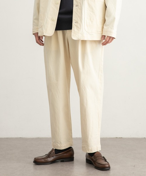 WORK NOT WORK URBAN RESEARCH(ワークノットワークアーバンリサーチ)の「WORK NOT WORK Stretch Twill 2Tuck Pants(その他パンツ・メンズ・ネイビー/オフホワイト/オリーブ・SMALL/MEDIUM/LARGE)」の14枚目の写真