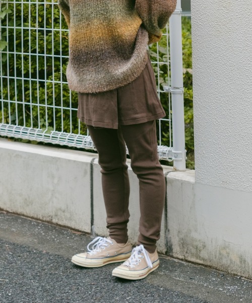 MILLER（ミラー）の「【Miller別注】スカート付きレギンス（その他パンツ・レディース・ダークブラウン/アイボリー/ブラック・FREE）」の7枚目の写真