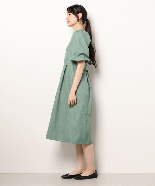 ボリュームスリーブワンピース