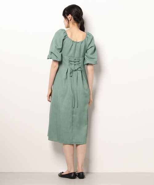 ボリュームスリーブワンピース