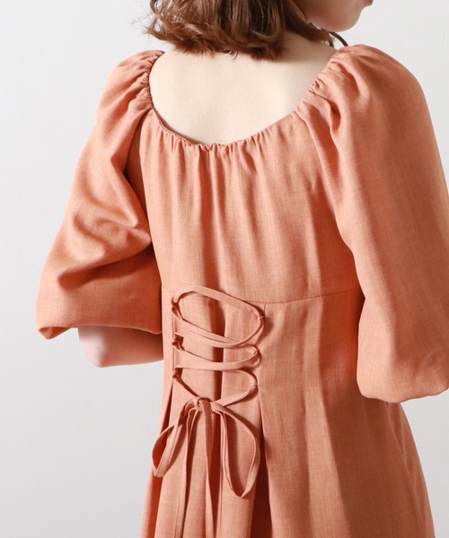 ボリュームスリーブワンピース