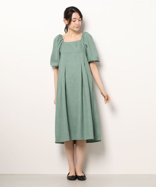 ボリュームスリーブワンピース