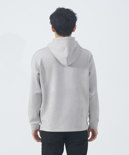 ABAHOUSE GRAY(アバハウスグレイ)の「【アンサンブル対応】ネオスウェード AH 刺繍 プルオーバー パーカー(パーカー・メンズ・ブラック/ベージュ/グレー/グレイッシュブルー/ライトグレー・46/48)」の8枚目の写真