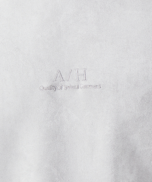 ABAHOUSE GRAY(アバハウスグレイ)の「【アンサンブル対応】ネオスウェード AH 刺繍 プルオーバー パーカー(パーカー・メンズ・ブラック/ベージュ/グレー/グレイッシュブルー/ライトグレー・46/48)」の12枚目の写真