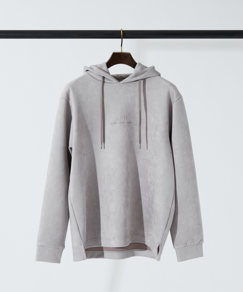 ABAHOUSE GRAY(アバハウスグレイ)の「【アンサンブル対応】ネオスウェード AH 刺繍 プルオーバー パーカー(パーカー・メンズ・ブラック/ベージュ/グレー/グレイッシュブルー/ライトグレー・46/48)」の14枚目の写真
