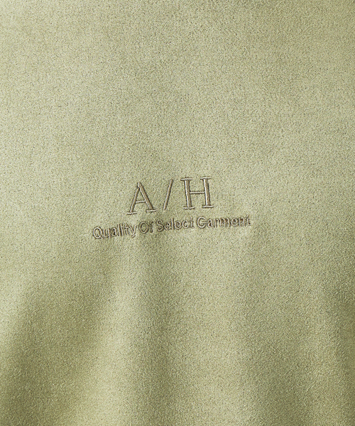 ABAHOUSE GRAY(アバハウスグレイ)の「【アンサンブル対応】ネオスウェード AH 刺繍 プルオーバー パーカー(パーカー・メンズ・ブラック/ベージュ/グレー/グレイッシュブルー/ライトグレー・46/48)」の15枚目の写真