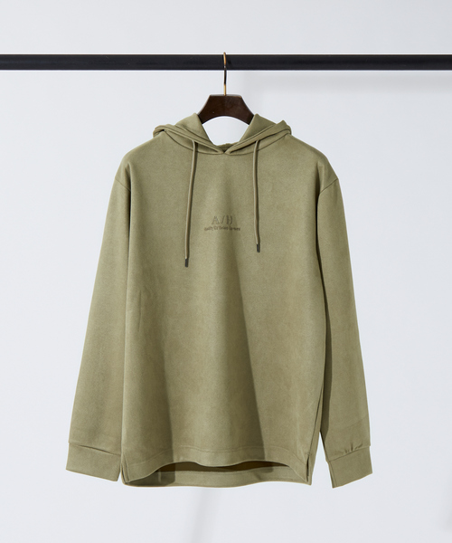 ABAHOUSE GRAY(アバハウスグレイ)の「【アンサンブル対応】ネオスウェード AH 刺繍 プルオーバー パーカー(パーカー・メンズ・ブラック/ベージュ/グレー/グレイッシュブルー/ライトグレー・46/48)」の19枚目の写真