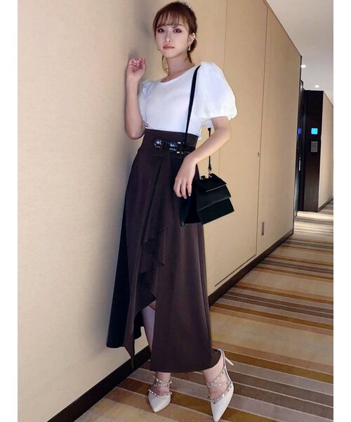 RESEXXY（リゼクシー）の「バルーンスリーブリブトップス（Tシャツ/カットソー・レディース・グリーン/ホワイト/ブラック/ピンク・FREE）」の14枚目の写真