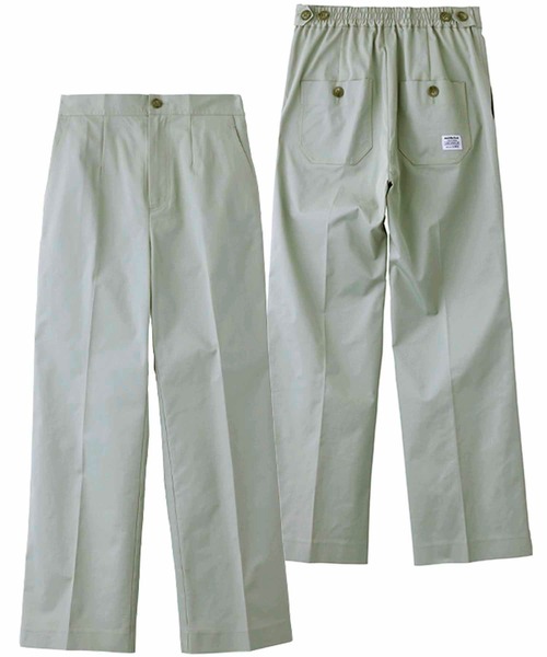 MILKFED.（ミルクフェド）の「CENTER PRESSED PANTS（その他パンツ・レディース・ベージュ/ライトグリーン・ONE SIZE）」の13枚目の写真