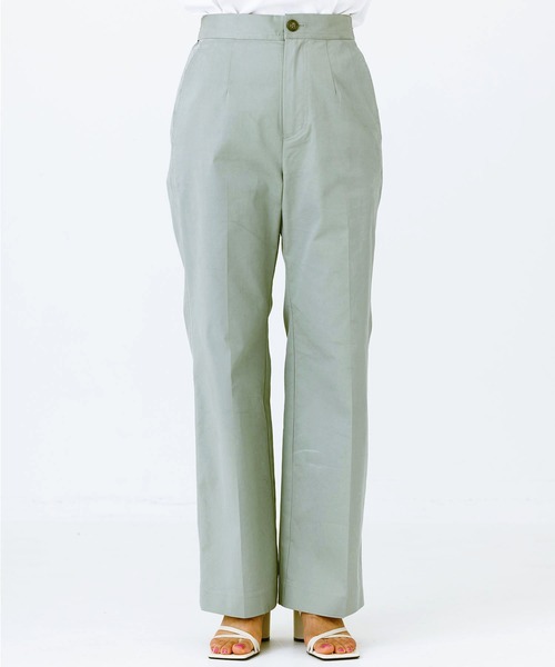 MILKFED.（ミルクフェド）の「CENTER PRESSED PANTS（その他パンツ・レディース・ベージュ/ライトグリーン・ONE SIZE）」の16枚目の写真