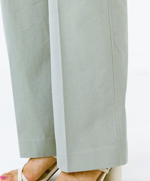 MILKFED.（ミルクフェド）の「CENTER PRESSED PANTS（その他パンツ・レディース・ベージュ/ライトグリーン・ONE SIZE）」の21枚目の写真
