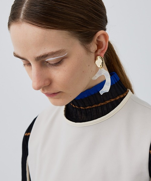 UNITED TOKYO（ユナイテッドトウキョウ）の「レジンローテートイヤリング（イヤリング・レディース・ベージュ/ライム・FREE）」の14枚目の写真