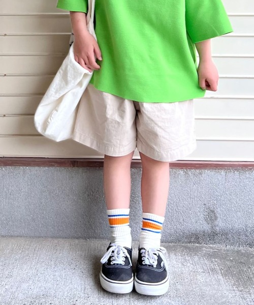 CIAOPANIC TYPY(チャオパニックティピー)の「【KIDS】ツイルボリュームショーツ(その他パンツ・キッズ・チャコールグレー/グレー系その他・SMALL/X-LARGE/MEDIUM/XX-LARGE/LARGE)」の1枚目の写真