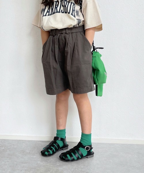 CIAOPANIC TYPY(チャオパニックティピー)の「【KIDS】ツイルボリュームショーツ(その他パンツ・キッズ・チャコールグレー/グレー系その他・SMALL/X-LARGE/MEDIUM/XX-LARGE/LARGE)」の2枚目の写真