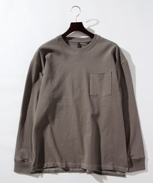 ビッグシルエット ステッチング ロングTシャツ レディース