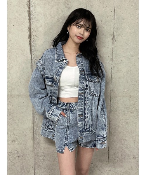 ENVYM（アンビー）の「フロントスリットＳＰＴ（デニムパンツ・レディース・ブルー/ブラック・S/M）」の5枚目の写真