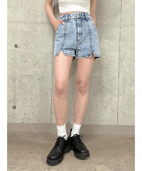 ENVYM（アンビー）の「フロントスリットＳＰＴ（デニムパンツ・レディース・ブルー/ブラック・S/M）」の6枚目の写真