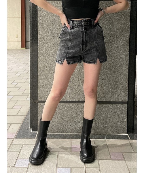 ENVYM（アンビー）の「フロントスリットＳＰＴ（デニムパンツ・レディース・ブルー/ブラック・S/M）」の8枚目の写真