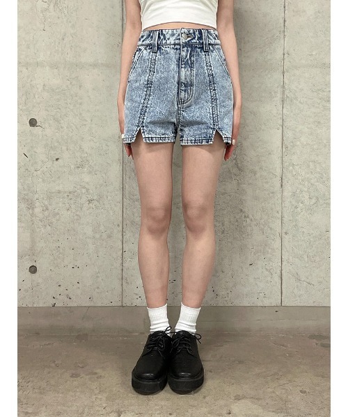 ENVYM（アンビー）の「フロントスリットＳＰＴ（デニムパンツ・レディース・ブルー/ブラック・S/M）」の10枚目の写真