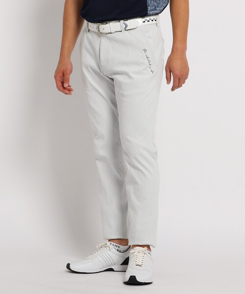 シャドータイプ 総柄ストレッチパンツ その他パンツ Adabat アダバット のファッション 正規 品 格安