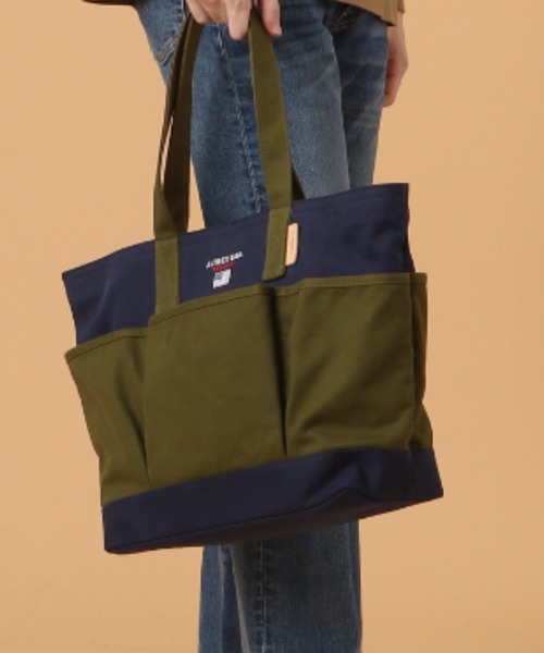 AVIREX(アヴィレックス)の「BERSA Ⅲ/ バーサ3/ トートバッグ(トートバッグ・レディース・オフホワイト/ネイビー/ブラック・FREE)」の3枚目の写真