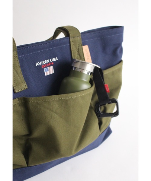 AVIREX(アヴィレックス)の「BERSA Ⅲ/ バーサ3/ トートバッグ(トートバッグ・レディース・オフホワイト/ネイビー/ブラック・FREE)」の15枚目の写真
