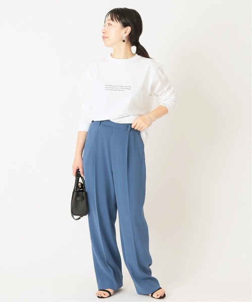 journal standard L'essage（ジャーナルスタンダードレサージュ）の「ウォッシャブルバックサテンワイドパンツ◆（その他パンツ・レディース・ブルー/ブラック/シャーベット/ベージュ・36/38）」の18枚目の写真