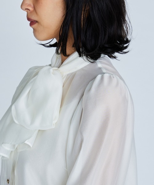 DOUBLE STANDARD CLOTHING ブラック ブラウス ボウタイ DOUBLE STANDARD CLOTHING（ダブルスタンダードクロージング）の