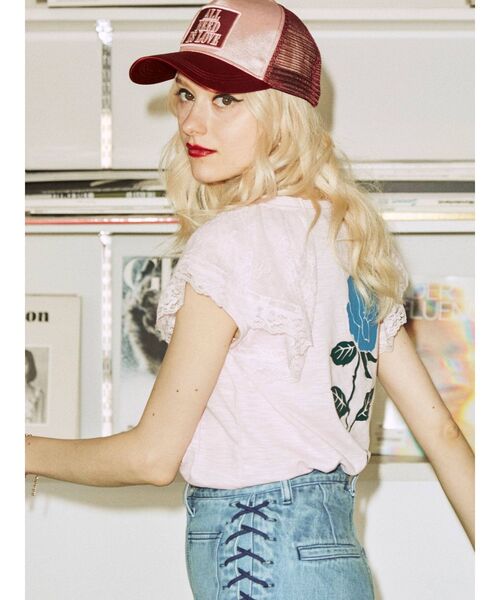 jouetie（ジュエティ）の「リメイクライクラグランカットソー（Tシャツ/カットソー・レディース・ブラック/オフホワイト/ピンク・MEDIUM）」の6枚目の写真