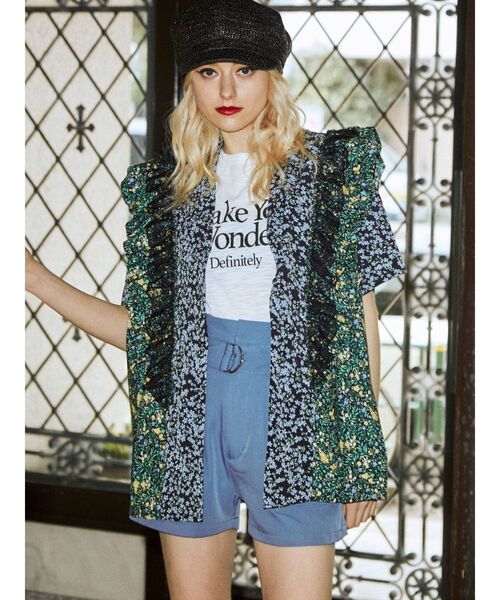 jouetie（ジュエティ）の「リメイクライクラグランカットソー（Tシャツ/カットソー・レディース・ブラック/オフホワイト/ピンク・MEDIUM）」の12枚目の写真