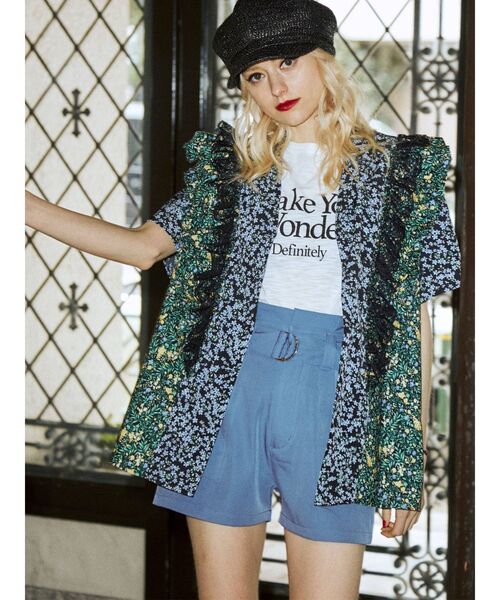 jouetie（ジュエティ）の「リメイクライクラグランカットソー（Tシャツ/カットソー・レディース・ブラック/オフホワイト/ピンク・MEDIUM）」の13枚目の写真