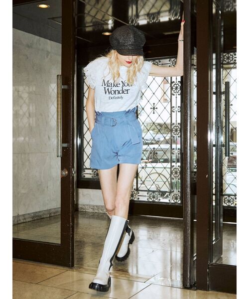 jouetie（ジュエティ）の「リメイクライクラグランカットソー（Tシャツ/カットソー・レディース・ブラック/オフホワイト/ピンク・MEDIUM）」の15枚目の写真