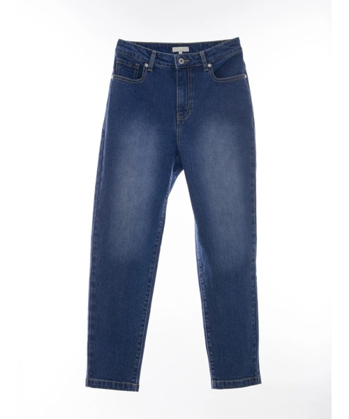 earth music&ecology(アースミュージックアンドエコロジー)の「デニムテーパードパンツ(デニムパンツ・レディース・インディゴブルー/ブラック・M/S/L)」の17枚目の写真