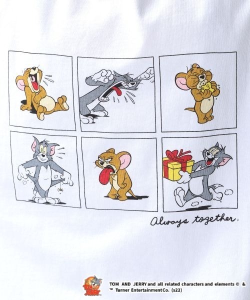 RAGEBLUE(レイジブルー)の「トムとジェリー/バックプリントTシャツ(Tシャツ/カットソー・レディース・ホワイト/スミクロ/ブルー・FREE)」の19枚目の写真