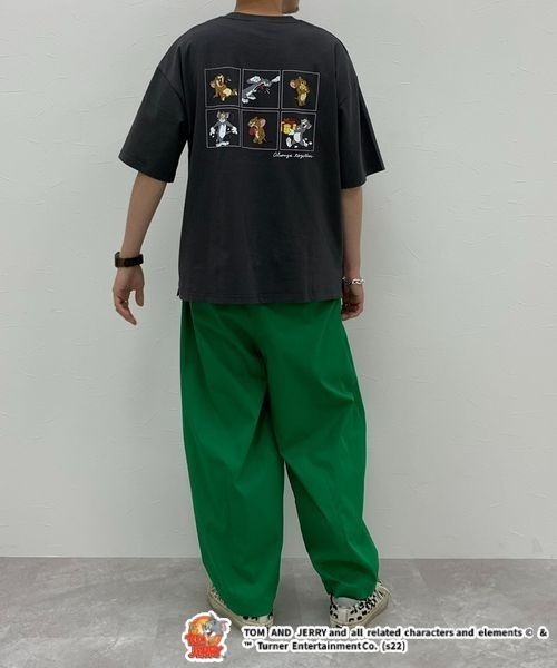 RAGEBLUE(レイジブルー)の「トムとジェリー/バックプリントTシャツ(Tシャツ/カットソー・レディース・ホワイト/スミクロ/ブルー・FREE)」の5枚目の写真