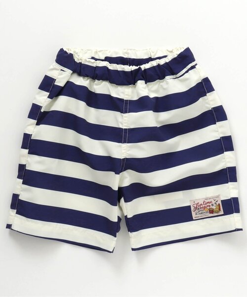 BREEZE（ブリーズ）の「/ワクワクビーチショーツ（水着・キッズ・パープル/ネイビー/オフホワイト/ターコイズブルー/オレンジ/グリーン/レインボー/チャコール・90/100/110/120/130/80/140）」の4枚目の写真