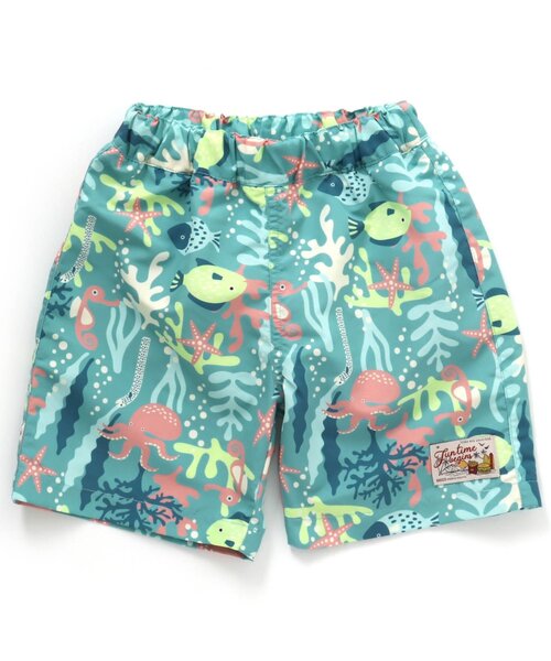 BREEZE（ブリーズ）の「/ワクワクビーチショーツ（水着・キッズ・パープル/ネイビー/オフホワイト/ターコイズブルー/オレンジ/グリーン/レインボー/チャコール・90/100/110/120/130/80/140）」の3枚目の写真