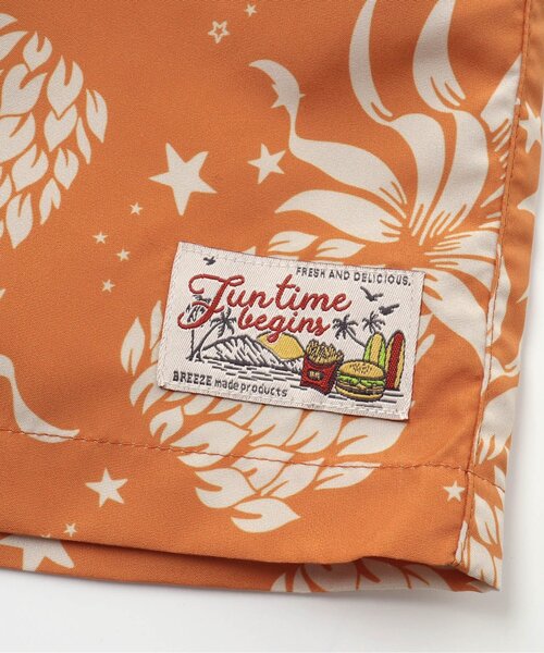 BREEZE（ブリーズ）の「/ワクワクビーチショーツ（水着・キッズ・パープル/ネイビー/オフホワイト/ターコイズブルー/オレンジ/グリーン/レインボー/チャコール・90/100/110/120/130/80/140）」の16枚目の写真