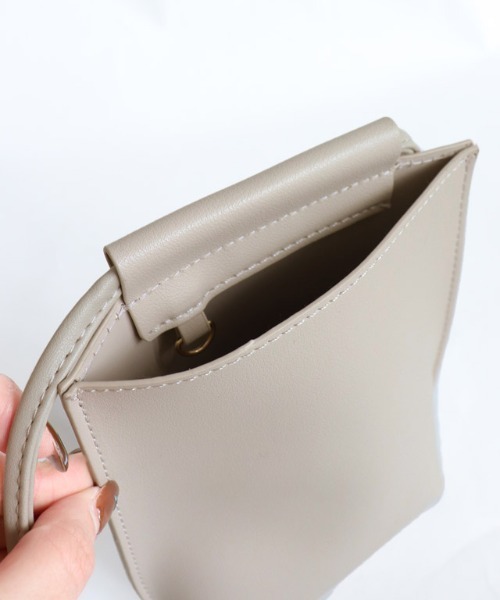 Pierrot（ピエロ）の「ミニポシェットショルダーバッグ（ショルダーバッグ・レディース・アイボリー/ブラック/グレイッシュベージュ/パープル/シルバー・FREE）」の8枚目の写真