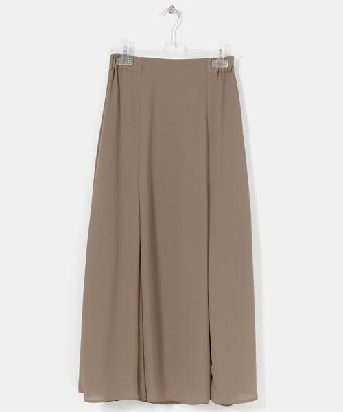 LAATO（ラート）の「TACK FLARE SKIRT（スカート・レディース・ベージュ/イエロー・FREE）」の2枚目の写真