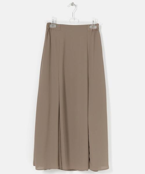 LAATO（ラート）の「TACK FLARE SKIRT（スカート・レディース・ベージュ/イエロー・FREE）」の6枚目の写真