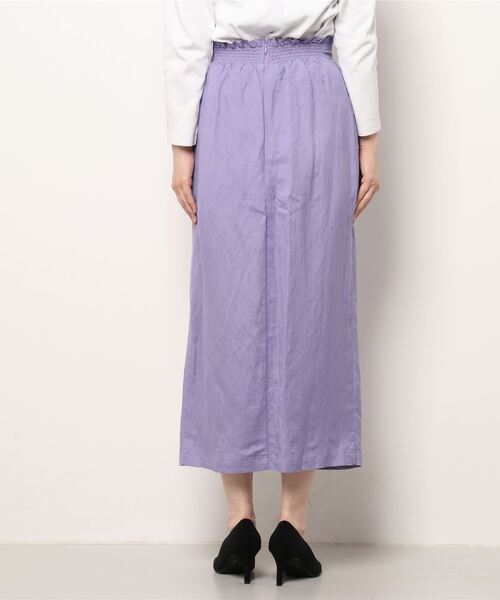 N.(N. Natural Beauty Basic)(エヌエヌナチュラルビューティーベーシック)の「麻混タイトスカート(スカート・レディース・ホワイト/パープル/グレー/レッド・SMALL/MEDIUM)」の9枚目の写真