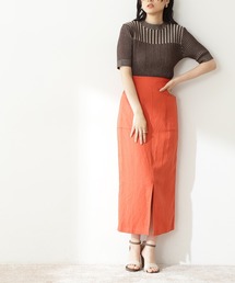 N.（N. Natural Beauty Basic） | 麻混タイトスカート(スカート)