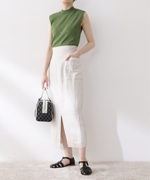 N.（N. Natural Beauty Basic） | 麻混タイトスカート(スカート)