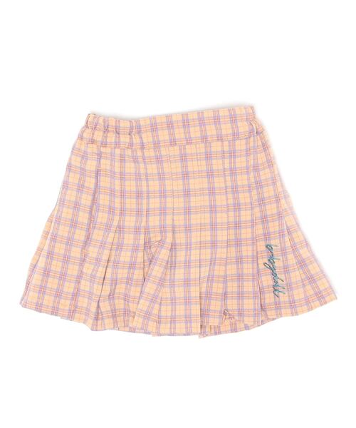 BABYDOLL（ベビードール）の「プリーツチェック スカート 6588K（デニムスカート・キッズ・ベビーピンク/イエロー・120cm/100cm/140cm/130cm/90cm/150cm/110cm/80ｃｍ）」の4枚目の写真