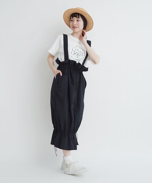 I am I in fact... ナイロンタフタ ギャザーフリルスノースカート I am I in fact（アイアムアイインファクト）の「Nylon dyed