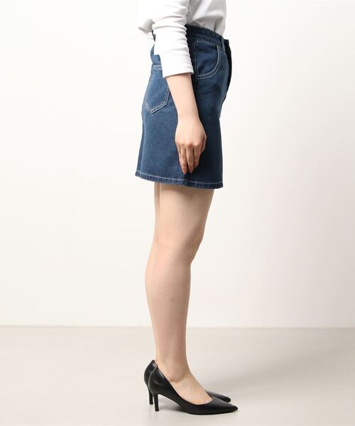 Mayree（メイリー）の「【almo】【ACT -fascination design-】デニムミニスカート(SP)（デニムスカート・レディース・ブラック/ブルー・SMALL/LARGE/MEDIUM）」の3枚目の写真